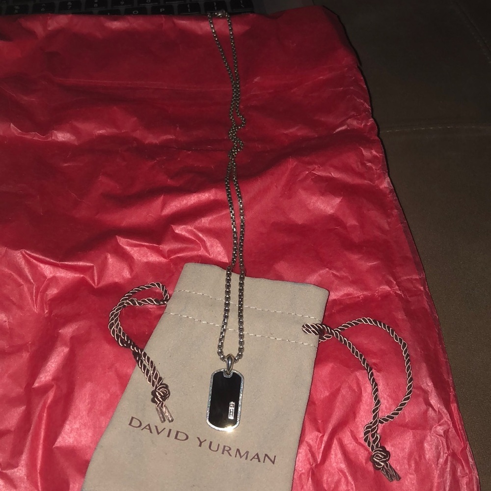 David yurman chain and dog tag